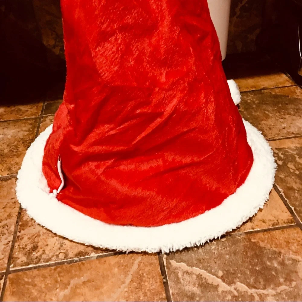 Large cat tunnel crinkly sounds Santa Christmas hat shape style animal pets